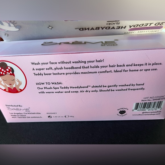 The Crème Shop x Disney Minnie🎀 teddy plush headband. - Picture 4 of 5